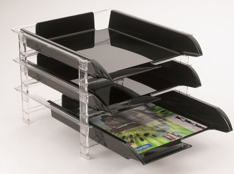 Bantex Vision 3 Tier Letter Tray – Blue