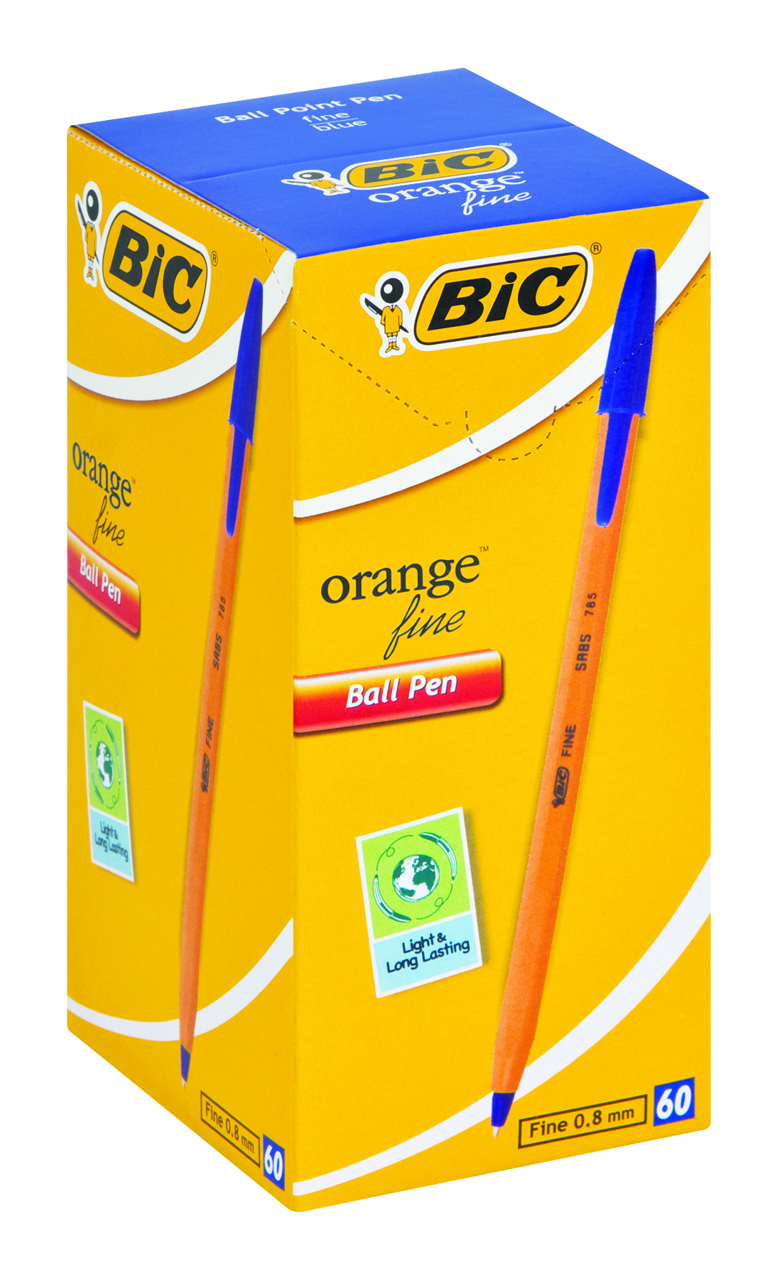 BIC Orange Fine Ball Point Pen – Blue (Box 0f 60)