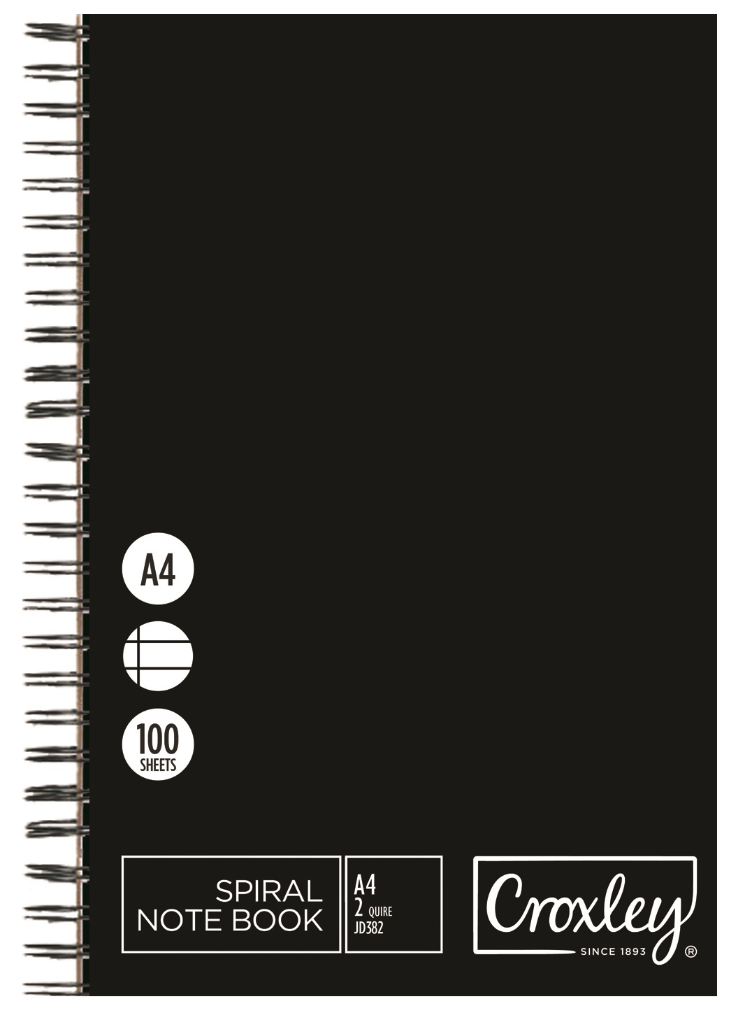 Croxley JD382 100 Page A4 F&M Wire Bound Counter Book (10 Pack)