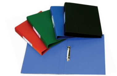 Croxley S1330 A4 2 O-Ring 25mm Polyprop Ringbinder with Pocket – Blue