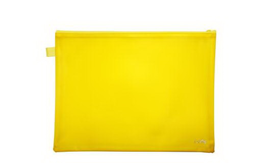 Croxley Bright PVC Neon Book Bags Yellow – Each