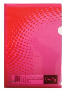 Croxley Secretarial Document Wallet with Gusset – Red (Pack of 12)