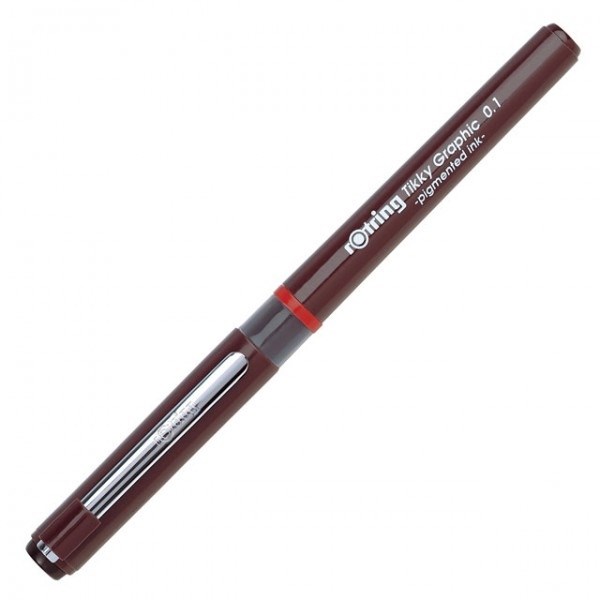 rOtring Tikky Graphic Fineliner Pen – 0,1mm width – black ink