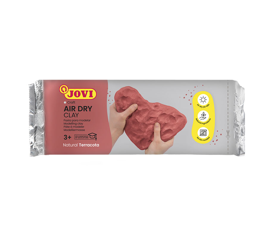 JOVI Air Hardening Modelling Clay – 500g Terracotta