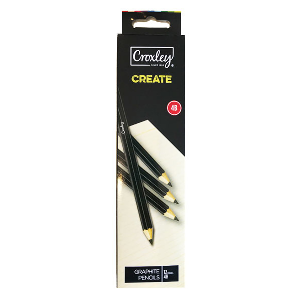 Croxley Graphite Pencils Excellence – 4B (Box of 12)