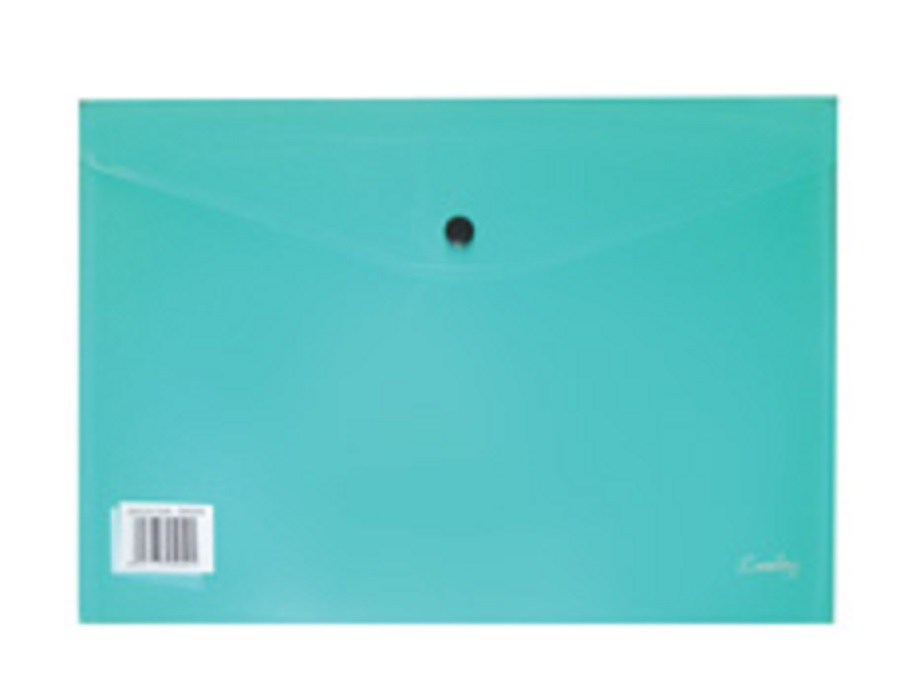 Croxley A4 Document Envelope with Button – Green (Pack of 12)
