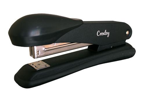 Croxley Full Strip Stapler Metal Body with Plastic Trim – Black