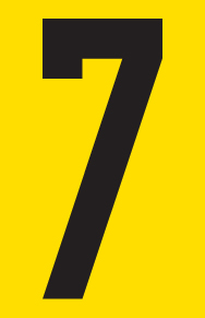 Tower Adhesive Number Sign – Medium 7