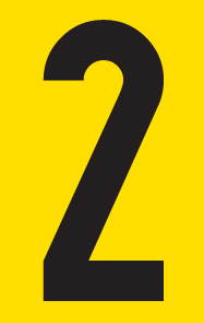 Tower Adhesive Number Sign – Large 2