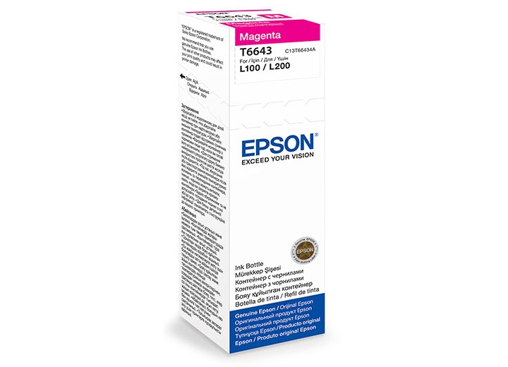 Epson T6643 Magenta Ink Bottle 70ml