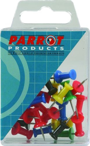 Parrot Thumbtacks – Yellow – Pack of 25
