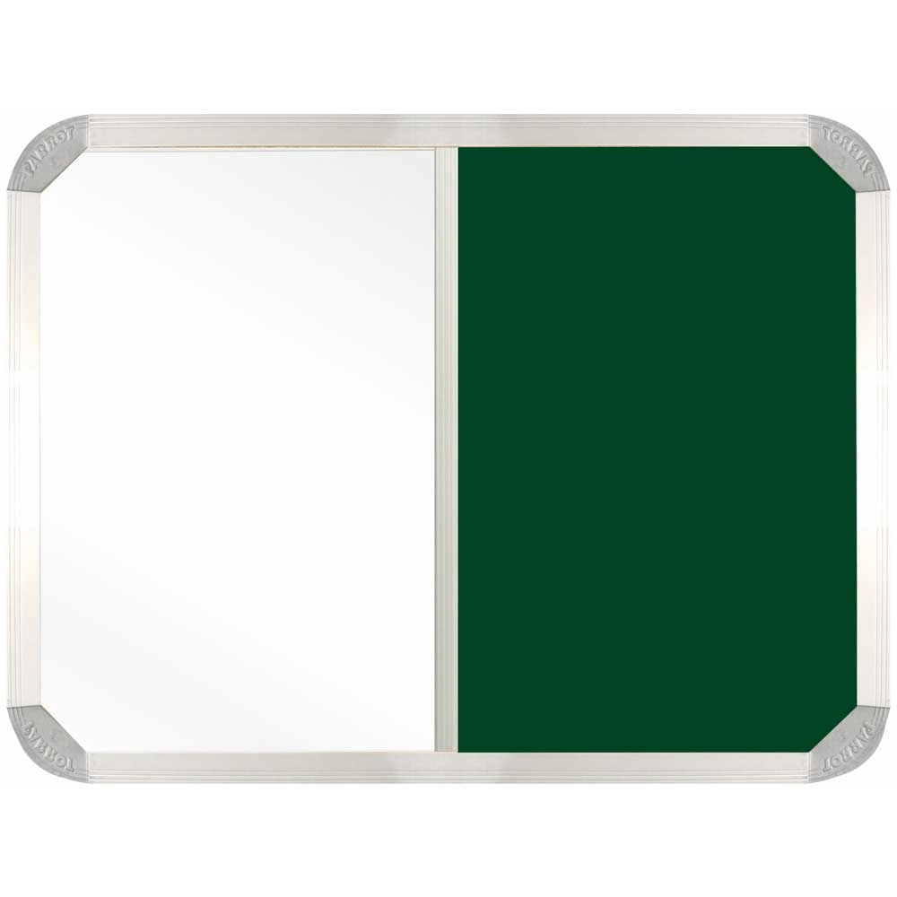 Parrot Combi Whiteboard & Green Felt Non-Magnetic Board (900 x 600mm)