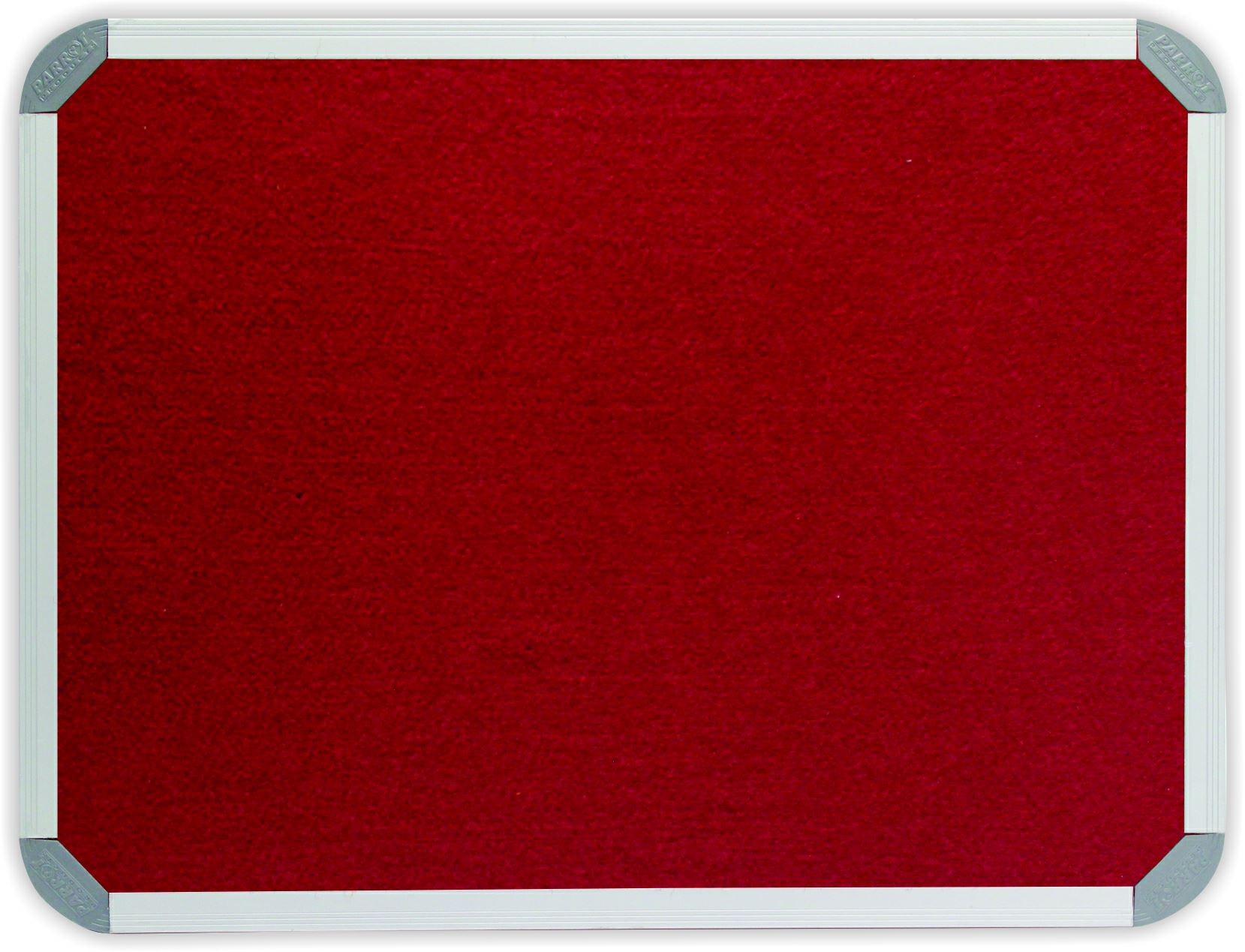 Parrot Info Board Aluminium Frame – Burgundy Felt (1500 x 1200mm)