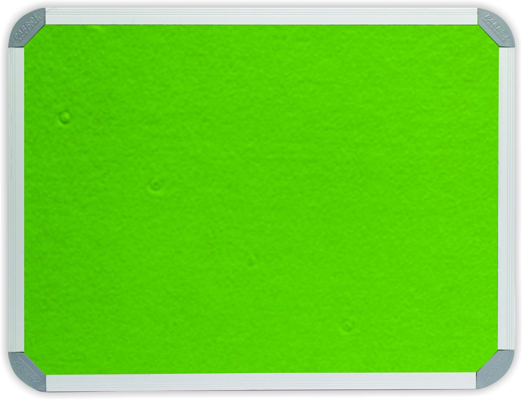 Parrot Notice Board – Info Board Aluminium Frame (1500 x 900mm) – Lime Green