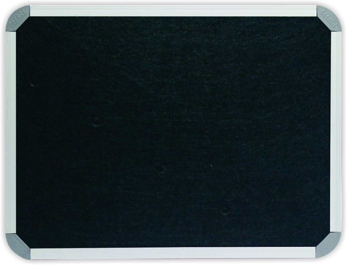 Parrot Info Board Aluminium Frame – Black Felt (1800 x 1200mm)