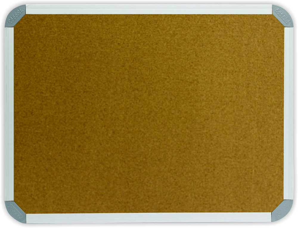 Parrot Notice Board – Info Board Aluminium Frame (2000 x 1200mm) – Cork