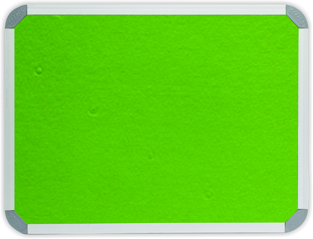 Parrot Notice Board – Info Board Aluminium Frame (2400 x 1200mm) – Lime Green