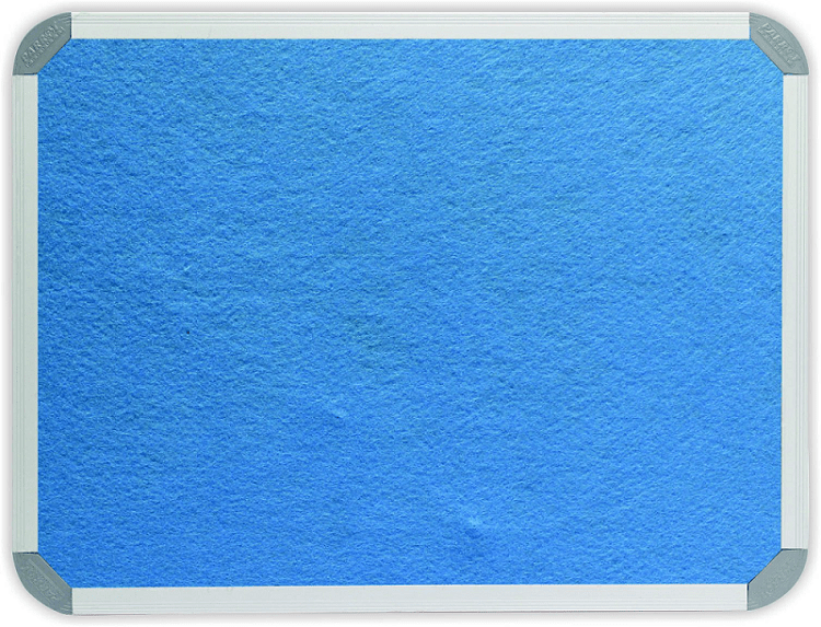 Parrot Notice Board – Info Board Aluminium Frame (3000 x 1200mm) – Sky Blue