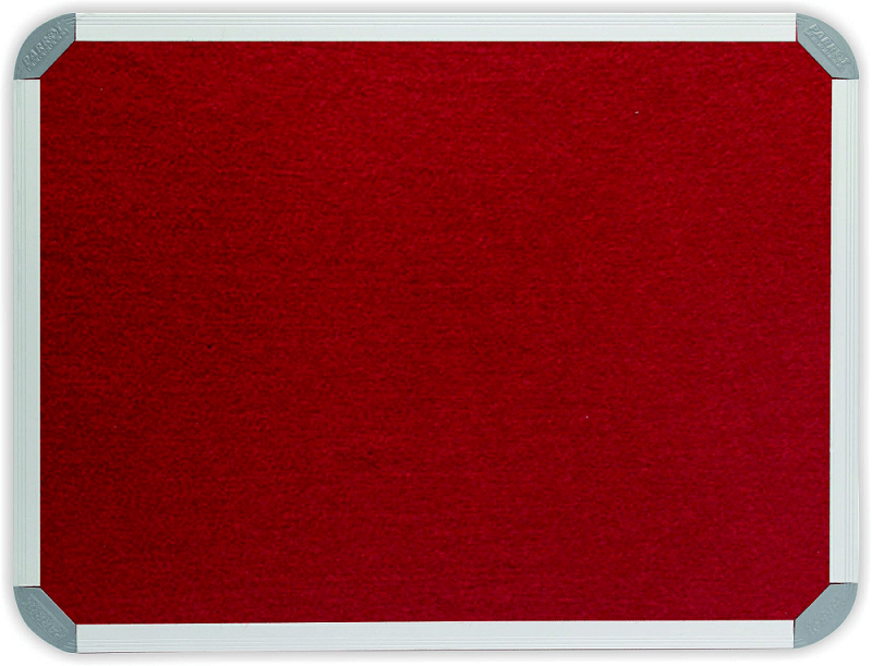 Parrot Notice Board – Info Board Aluminium Frame (3000 x 1200mm) – Burgundy