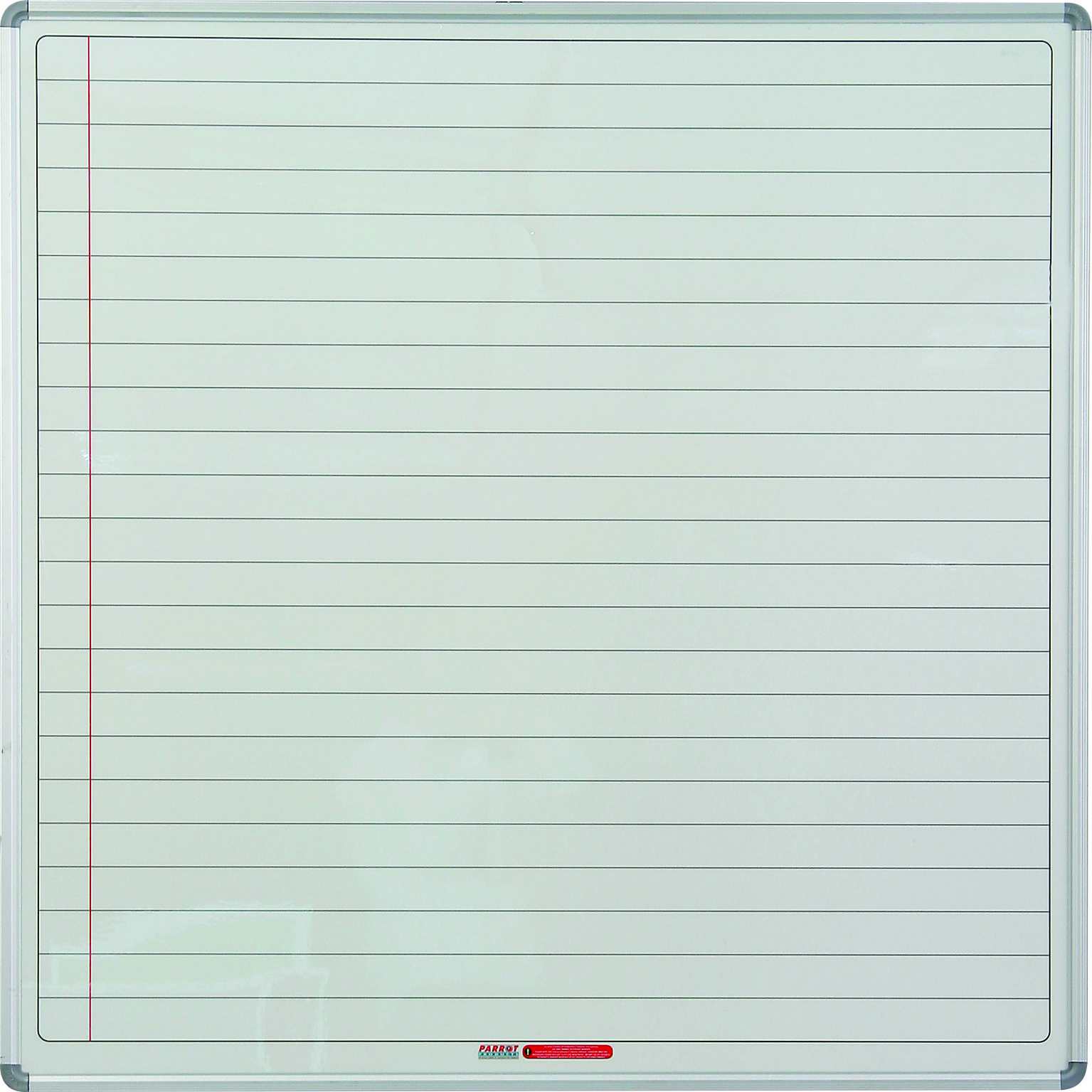 Parrot Educational Board Side Panel 1220 x 1220mm Magnetic White Lines