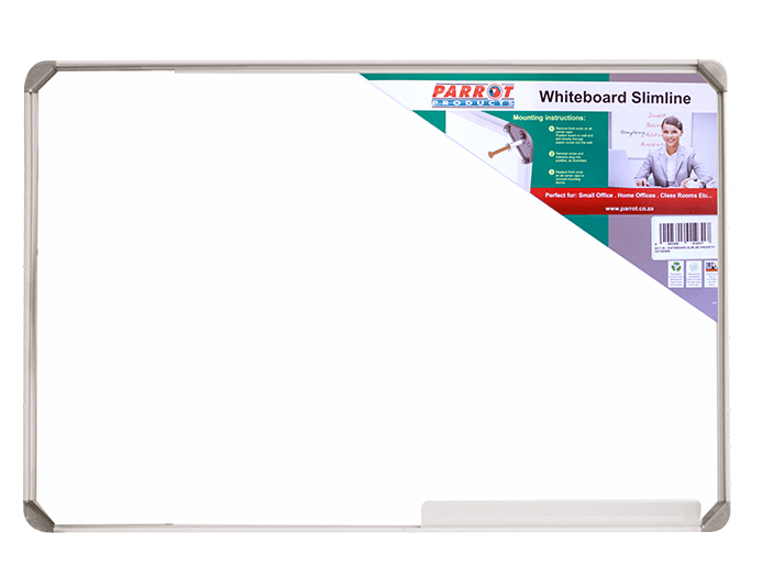 Parrot Whiteboard Slimline Magnetic – 600 x 450mm
