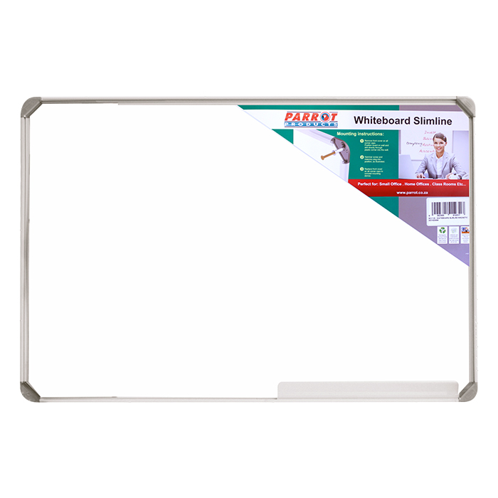 Parrot Products Whiteboard Slimline Magnetic – 1200 x 900mm