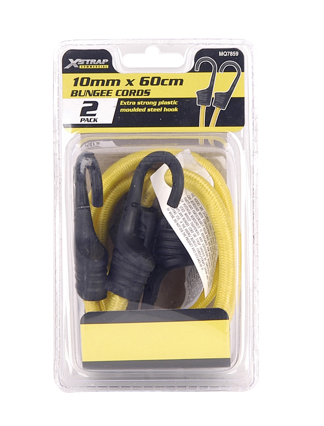 X-Strap – Bungee Cords – Yellow (2 Piece)60cm X 10mm