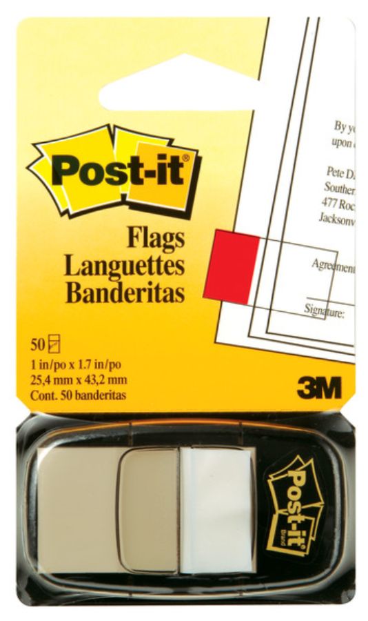 3M Post-it Flag White / 50 Flags per pack