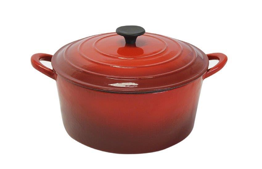 LK’s – Round Casserole – Red – 6L