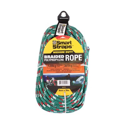 Smart Straps – 8mm x 30m Polypropylene Saxon Rope