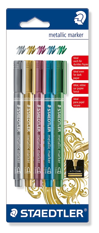 Staedtler Metallic marker, blistercard of 5