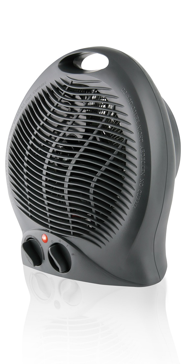 Mellerware – 2000W Heater Floor Fan – Graphite