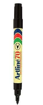 Artline EK70 Permanent Marker Bullet – Black (Box of 12)