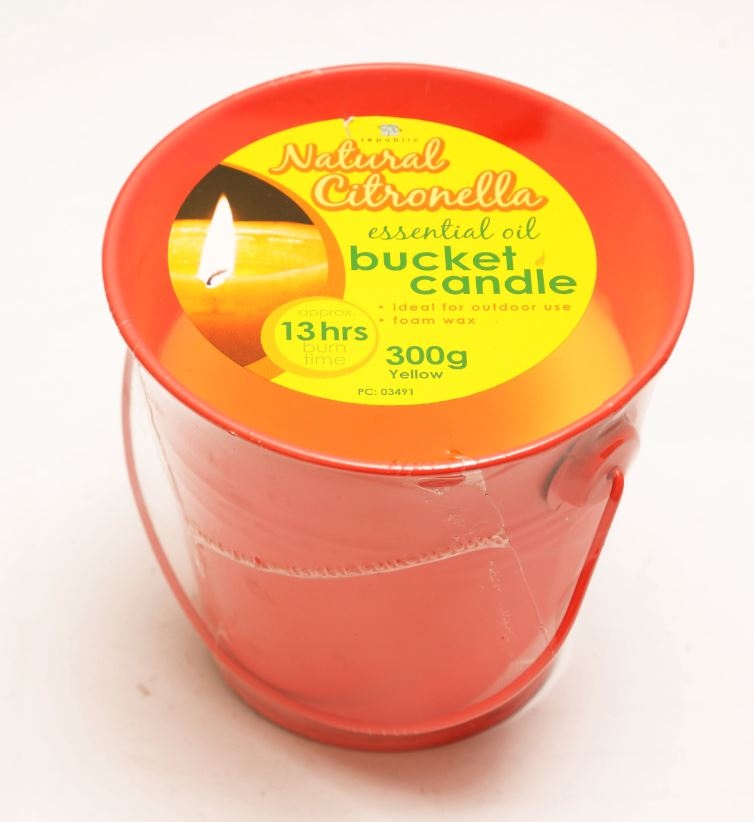 Republic Umbrella – Citronella Bucket Candle 300g (Colours May Very)