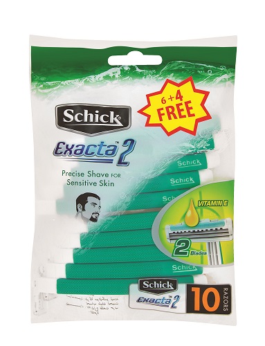 Schick Exacta Sensitive – 6 Plus 4 Free