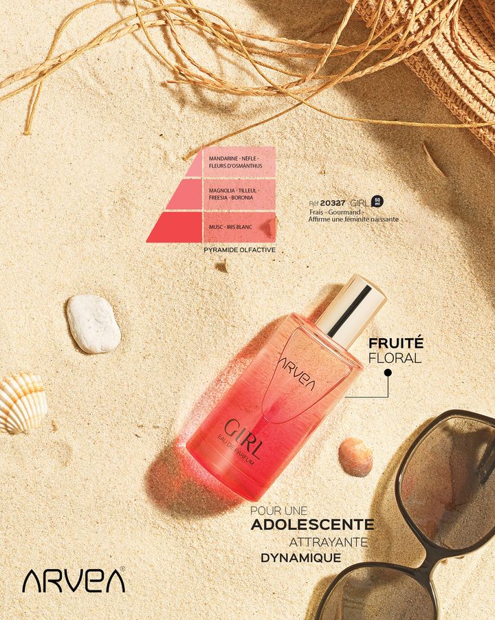 Girl ARVEA, un parfum floral fruité pétillant qui capture l'essence de la féminité moderne Girl ARVEA, un parfum floral fruité pétillant qui capture l'essence de la féminité moderne