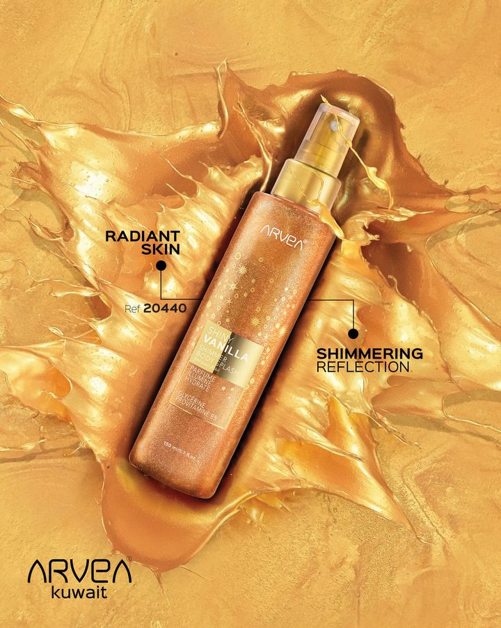Experience the allure of Shimmer Body Splash ARVEA, a sparkling blend infused with shiny vanilla. Elevate your senses with a rad... Experience the allure of Shimmer Body Splash ARVEA, a sparkling blend infused with shiny vanilla. Elevate your senses with a rad...