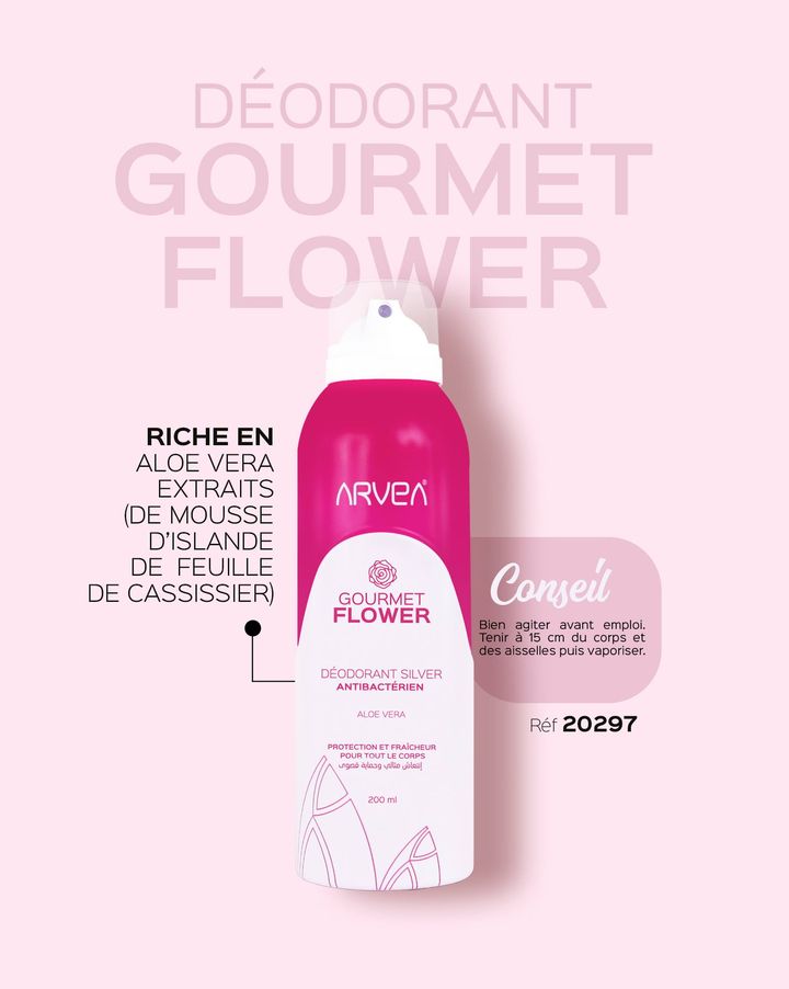 Retrouvez une agréable une sensation de fraîcheur et de propreté qui dure toute la journée  grâce à notre déodorant Gourmet Flow... Retrouvez une agréable une sensation de fraîcheur et de propreté qui dure toute la journée  grâce à notre déodorant Gourmet Flow...