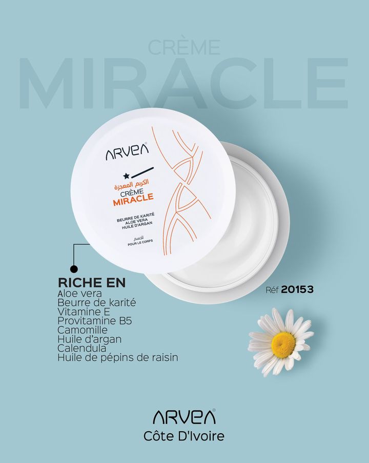 Notre crème miracle pour le corps, enrichie en ingrédients naturels, nourrit, hydrate et revitalise votre peau en profondeur. Ré... Notre crème miracle pour le corps, enrichie en ingrédients naturels, nourrit, hydrate et revitalise votre peau en profondeur. Ré...