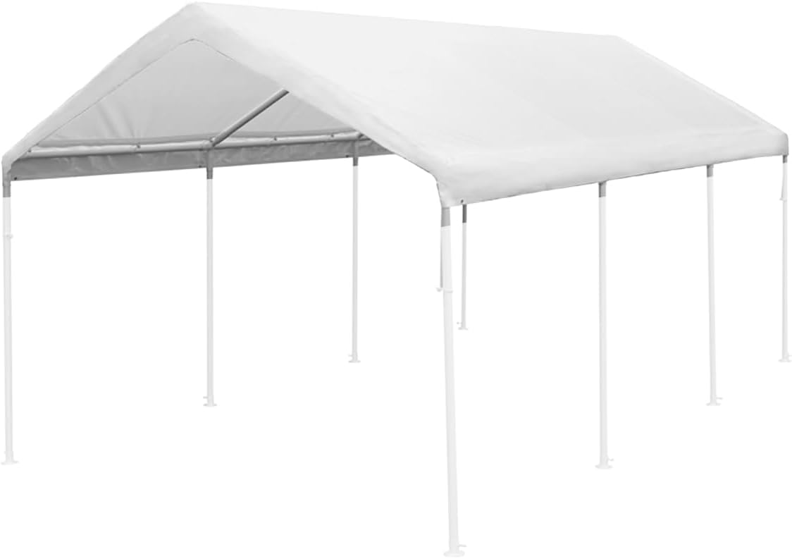King Canopy Replacement Drawstring Cover 10-Feet by 20-Feet, fits 10-Feet 8-Inch by 20-Feet A-Frame, White King Canopy Replacement Drawstring Cover 10-Feet by 20-Feet, fits 10-Feet 8-Inch by 20-Feet A-Frame, White