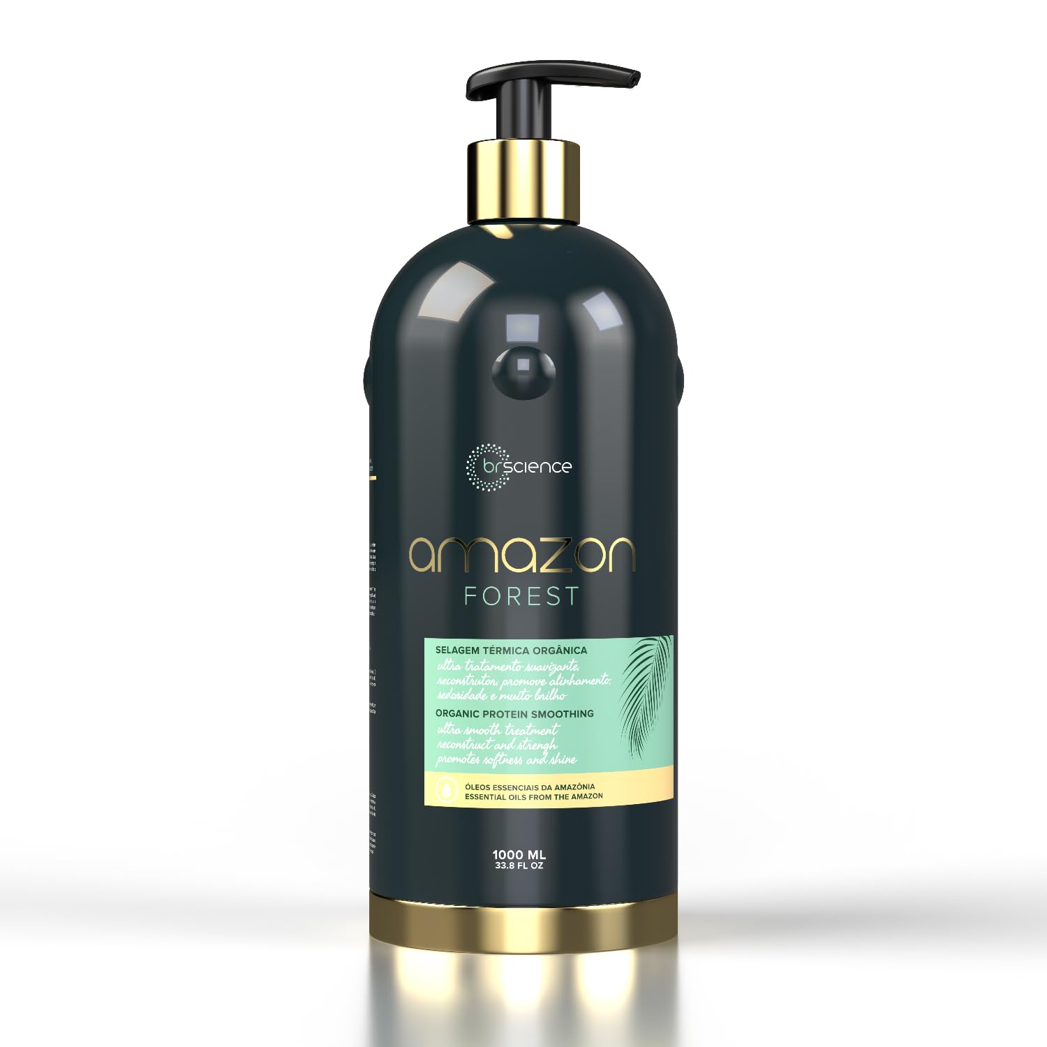 | Amazon Forest Organic Protein Smoothing | Ultra Smooth Treatment | Promotes Softness And Shine | 1000ml / 33.8 fl.oz., Beige | Amazon Forest Organic Protein Smoothing | Ultra Smooth Treatment | Promotes Softness And Shine | 1000ml / 33.8 fl.oz., Beige