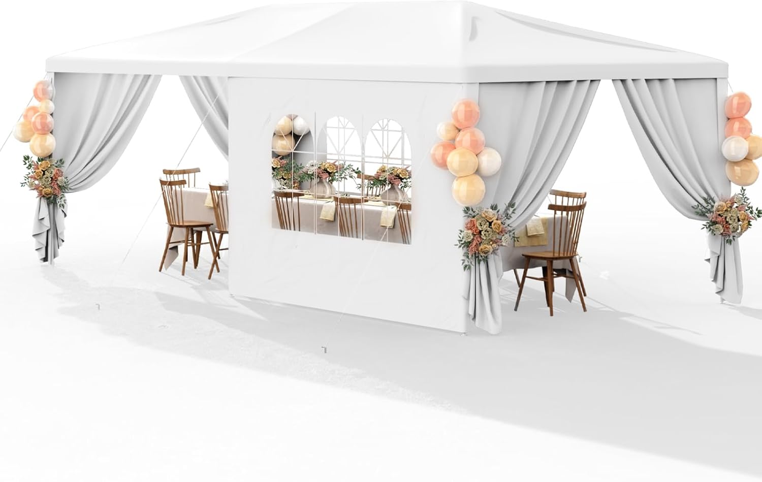 10×20 Outdoor Gazebo Canopy Party Tent with 4 Removable Sidewalls & Transparent Windows,Outside Gazebo Event Tent for Weddings, Birthdays, Garden Parties, and Backyard Patio BBQ Events 10×20 Outdoor Gazebo Canopy Party Tent with 4 Removable Sidewalls & Transparent Windows,Outside Gazebo Event Tent for Weddings, Birthdays, Garden Parties, and Backyard Patio BBQ Events