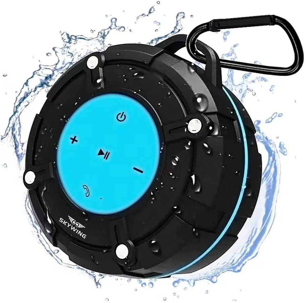 Soundace S8 5W Shower Speaker Waterproof IPX7 Bluetooth Speaker with Suction Cup & Hook, Premium Portable Wireless Speaker for iPhone Phone Tablet Shower Beach Pool Soundace S8 5W Shower Speaker Waterproof IPX7 Bluetooth Speaker with Suction Cup & Hook, Premium Portable Wireless Speaker for iPhone Phone Tablet Shower Beach Pool