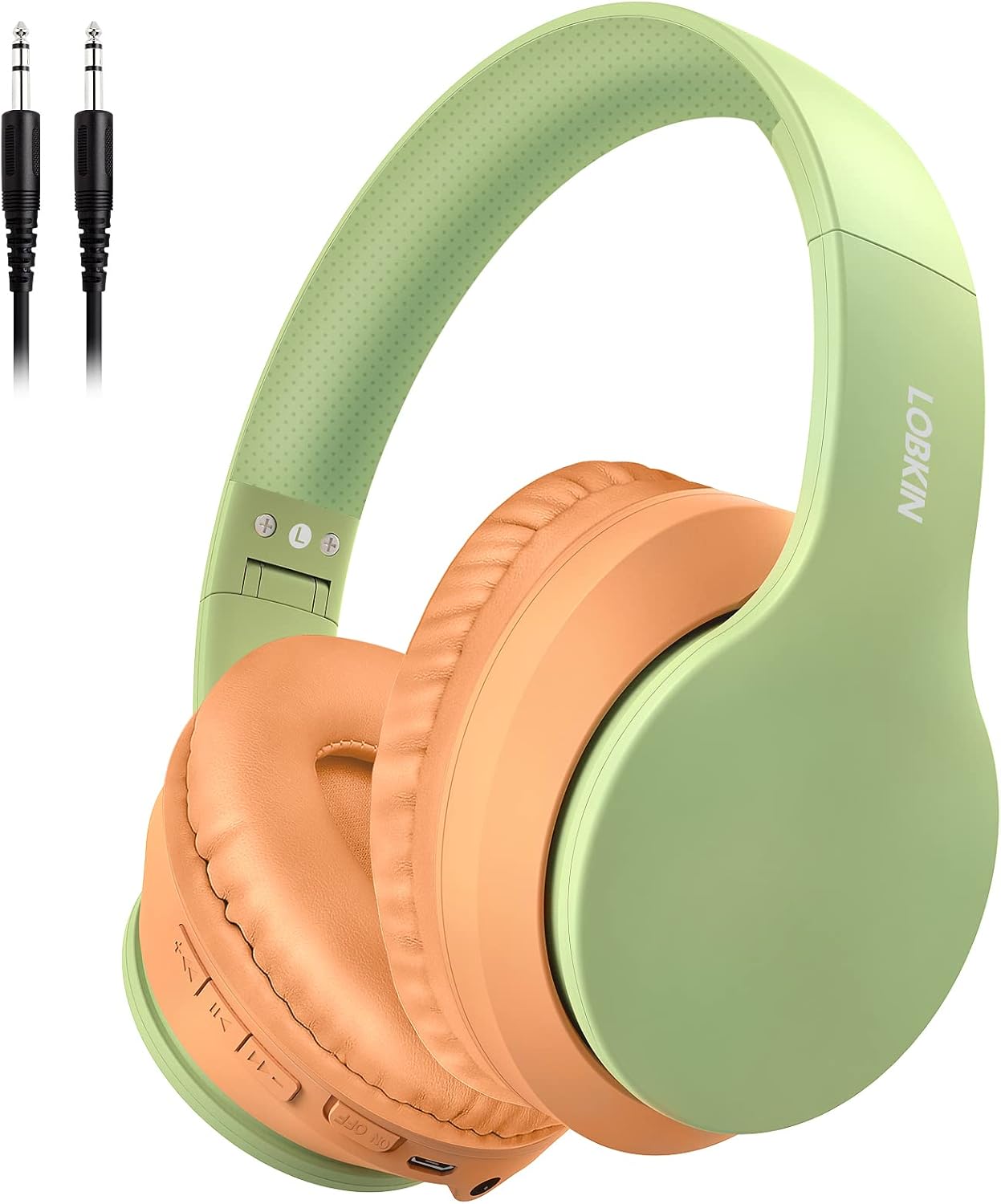 LOBKIN Bluetooth Headphones Over Ear, Wireless Noise Cancelling Headphones with Microphone, HiFi Stereo Foldable Wireless Headset with Deep Bass, MultiPoint Connection for Home Travel (Olive Green) LOBKIN Bluetooth Headphones Over Ear, Wireless Noise Cancelling Headphones with Microphone, HiFi Stereo Foldable Wireless Headset with Deep Bass, MultiPoint Connection for Home Travel (Olive Green)