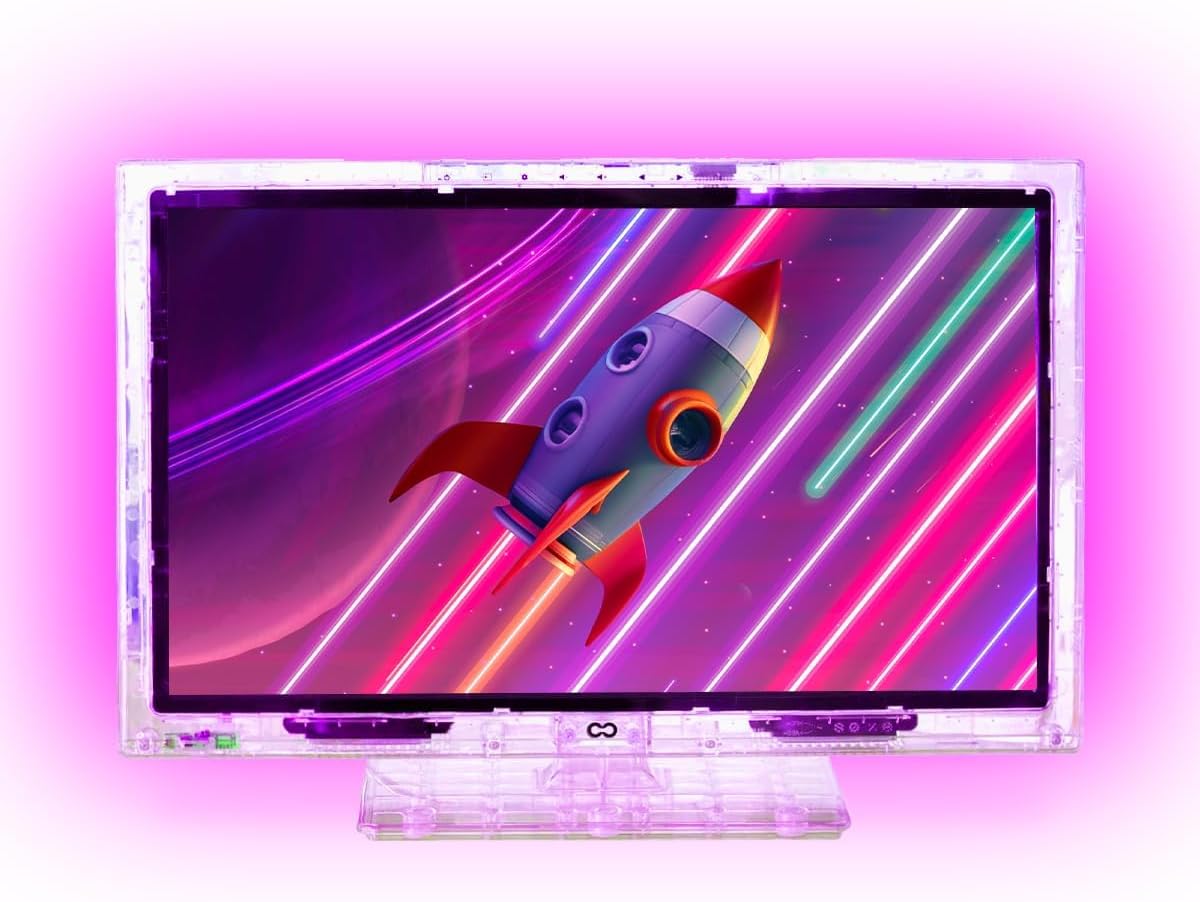 22-Inch Neon LED TV by Continu.us | Color-Changing, Non-Smart HD Retro Television, Built-in Ambient Hue Back Lighting | Ease Children’s Sleep Anxiety with Night Light Function 22-Inch Neon LED TV by Continu.us | Color-Changing, Non-Smart HD Retro Television, Built-in Ambient Hue Back Lighting | Ease Children’s Sleep Anxiety with Night Light Function