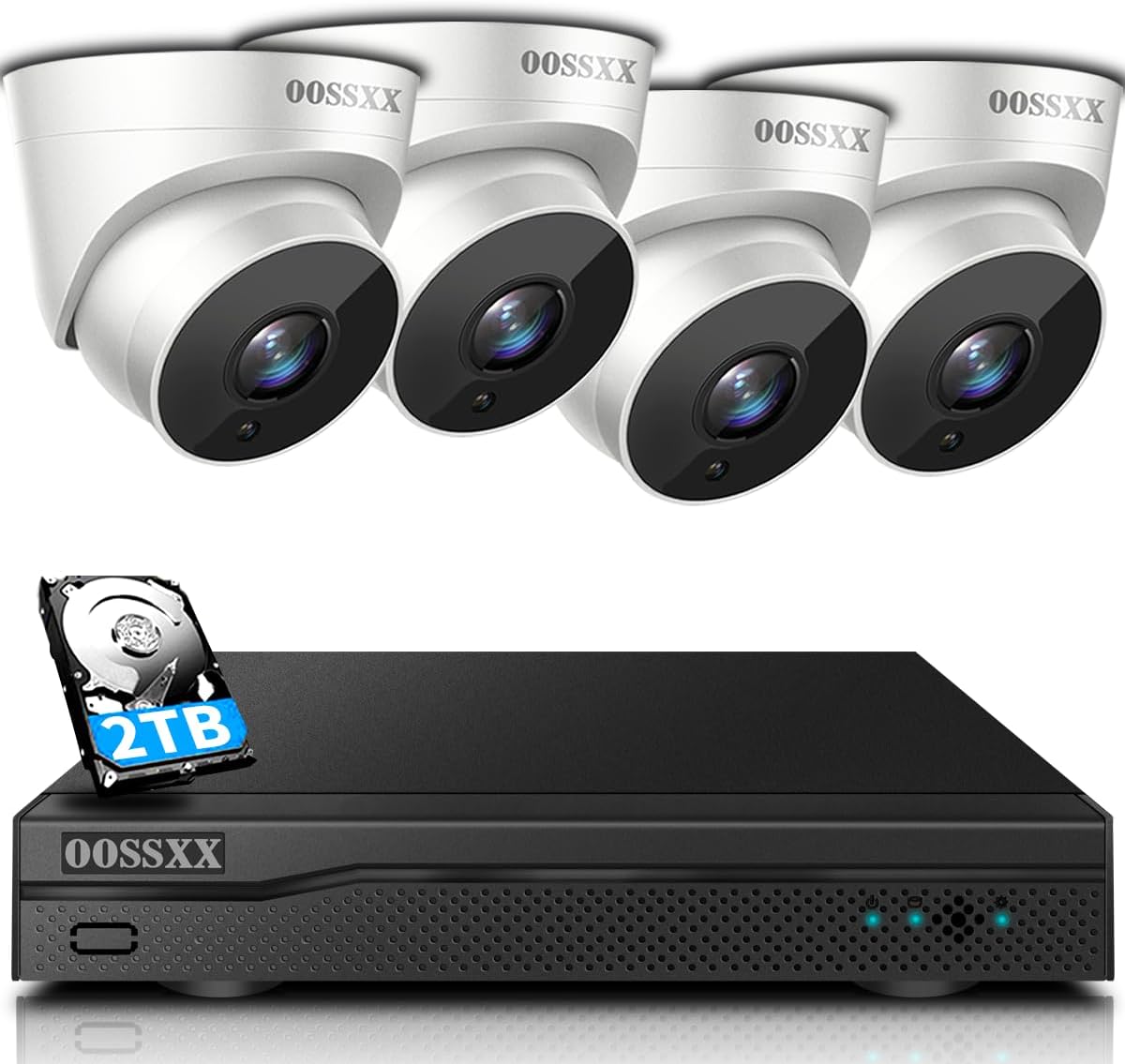 (4K/8.0 Megapixel & 130° Ultra Wide-Angle) with Audio PoE Dome Outdoor Home Security Camera System, Wired Outdoor Surveillance IP Cameras System (4K/8.0 Megapixel & 130° Ultra Wide-Angle) with Audio PoE Dome Outdoor Home Security Camera System, Wired Outdoor Surveillance IP Cameras System