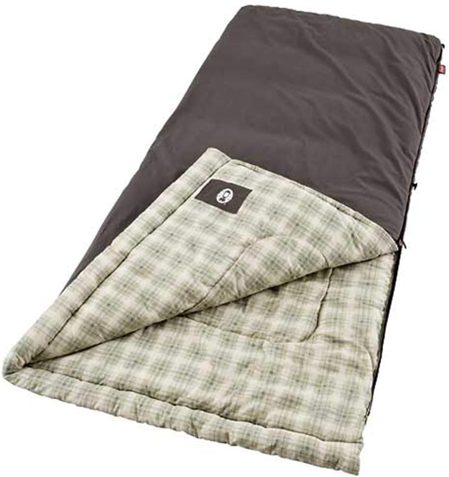 Coleman Heritage Big & Tall Cold-Weather Sleeping Bag, 10°F Camping Sleeping Bag for Adults, Comfortable & Warm Flannel Sleeping Bag for Camping and Outdoor Use, Fits Adults up to 6ft 7in Tall Coleman Heritage Big & Tall Cold-Weather Sleeping Bag, 10°F Camping Sleeping Bag for Adults, Comfortable & Warm Flannel Sleeping Bag for Camping and Outdoor Use, Fits Adults up to 6ft 7in Tall