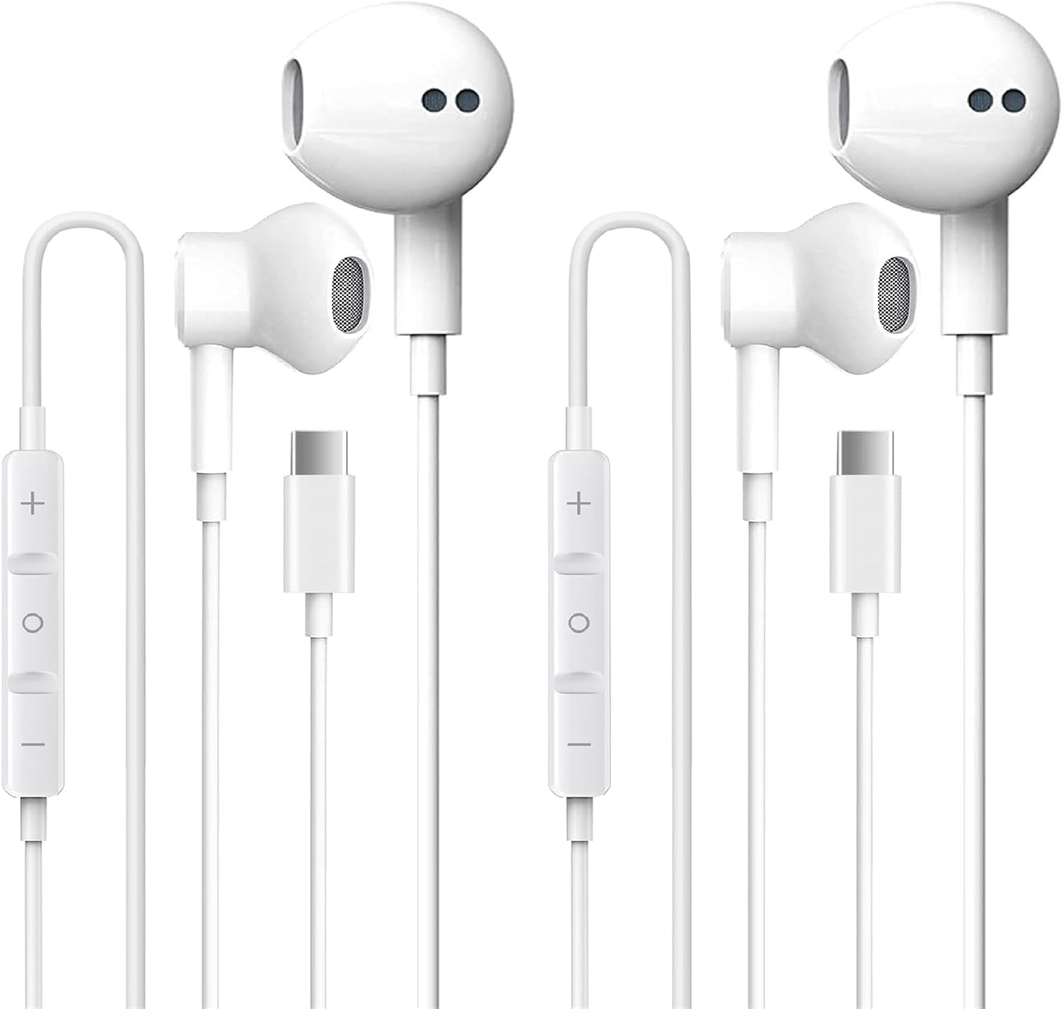 2 Pack-USB C Headphones for iPhone 15, Type C Earbuds Wired Earbuds with Microphone & Remote Control Noise Cancelling Earphones, Compatible with i-Phone 15 Pro Max, iPad Pro, Most USB C Jack Devices 2 Pack-USB C Headphones for iPhone 15, Type C Earbuds Wired Earbuds with Microphone & Remote Control Noise Cancelling Earphones, Compatible with i-Phone 15 Pro Max, iPad Pro, Most USB C Jack Devices