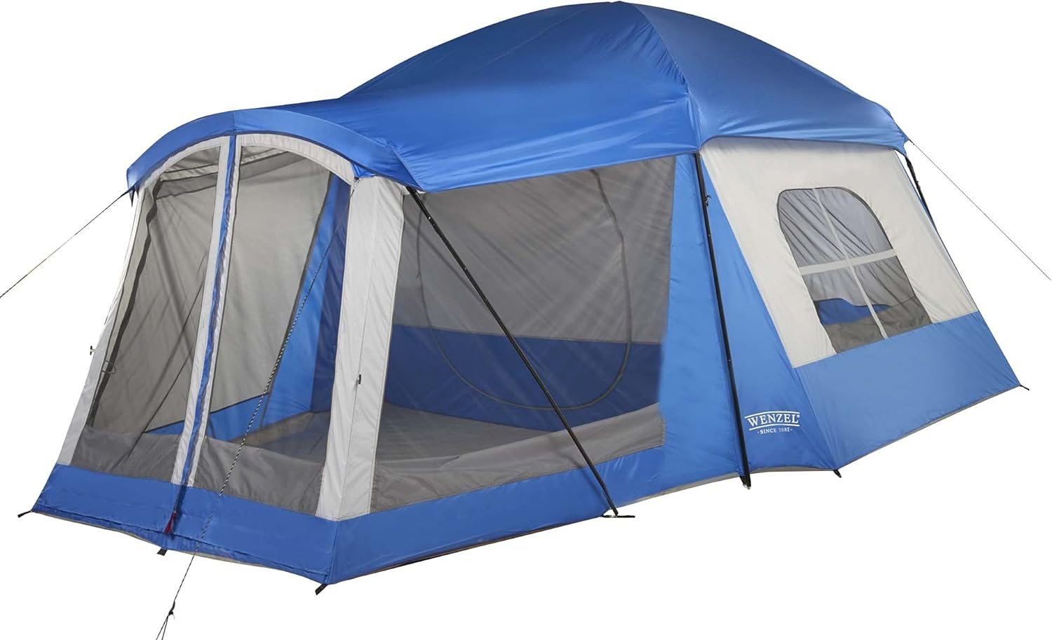 Wenzel Klondike 8 Person Water Resistant Tent with Convertible Screen Room for Family Camping Wenzel Klondike 8 Person Water Resistant Tent with Convertible Screen Room for Family Camping