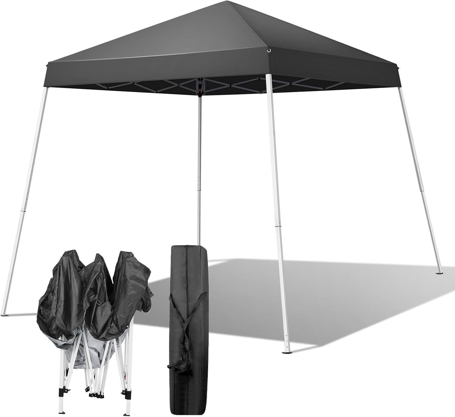 Outvita Canopy 6×6′ Pop Up Commercial Instant Gazebo Tent, Waterproof & UV Protection Canopy Tent with Slant Legs for Party Wedding Birthday BBQ Events Outvita Canopy 6×6′ Pop Up Commercial Instant Gazebo Tent, Waterproof & UV Protection Canopy Tent with Slant Legs for Party Wedding Birthday BBQ Events
